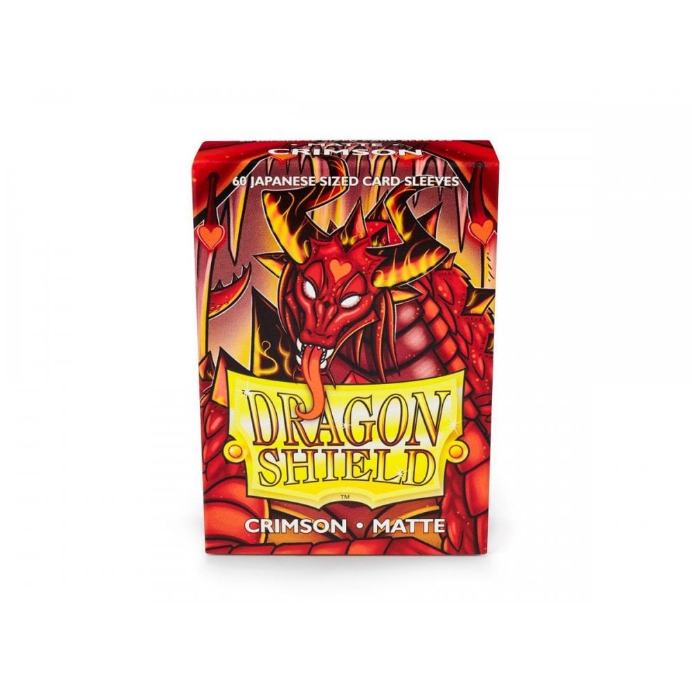 Dragon Shield Small Matte Crimson Sleeves (60) - Beanie Games