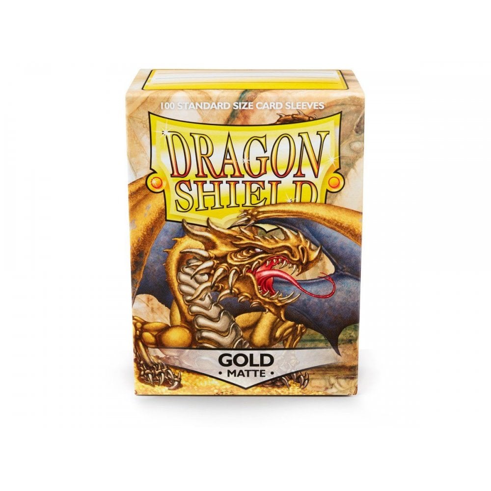 Dragon Shield Standard Matte Gold Sleeves (100) - Beanie Games