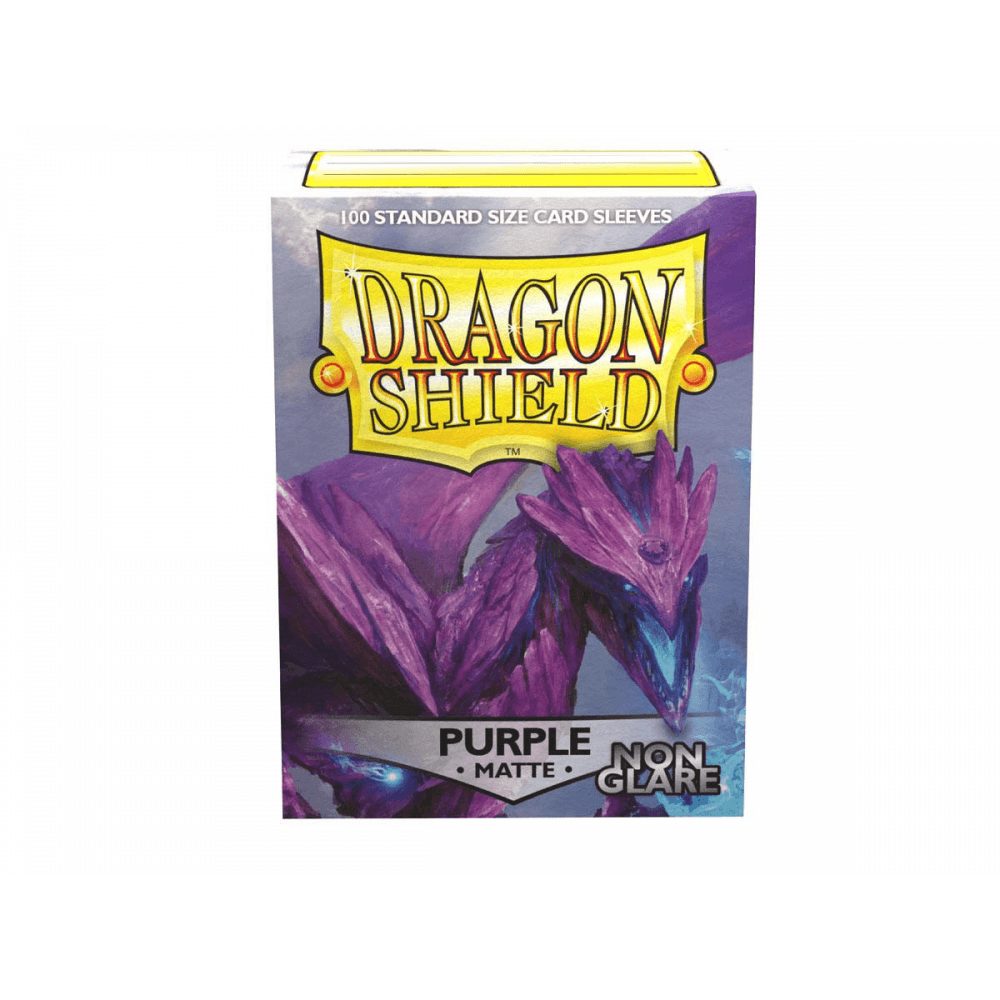 Dragon Shield Standard Matte Non - Glare Purple Sleeves (100) - Beanie Games