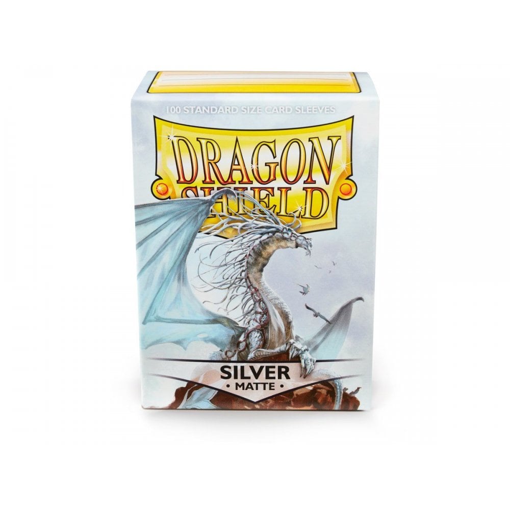 Dragon Shield Standard Matte Silver Sleeves (100) - Beanie Games