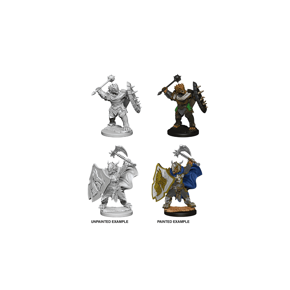 Dragonborn Male Paladin: D&D Nolzur's Marvelous Unpainted Miniatures (W4) - Beanie Games