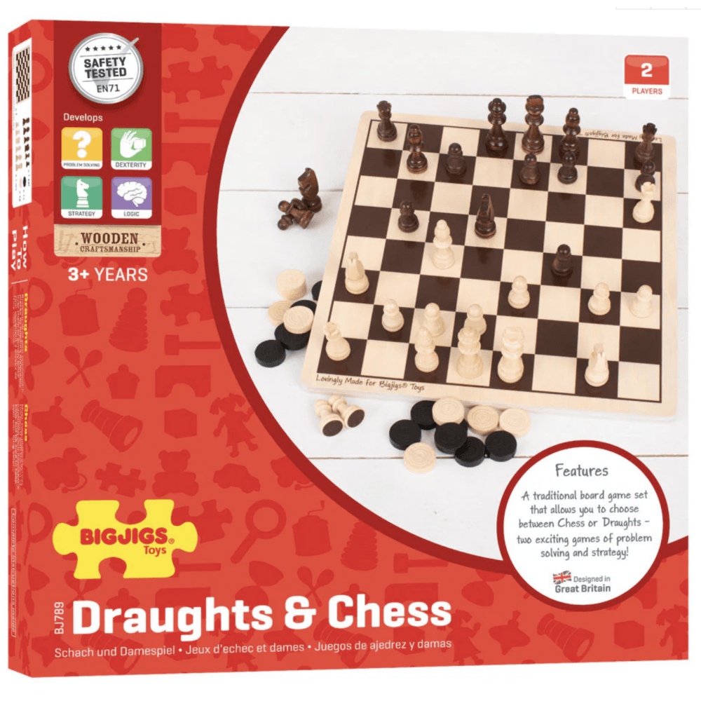 Draughts and Chess Set - Beanie Games