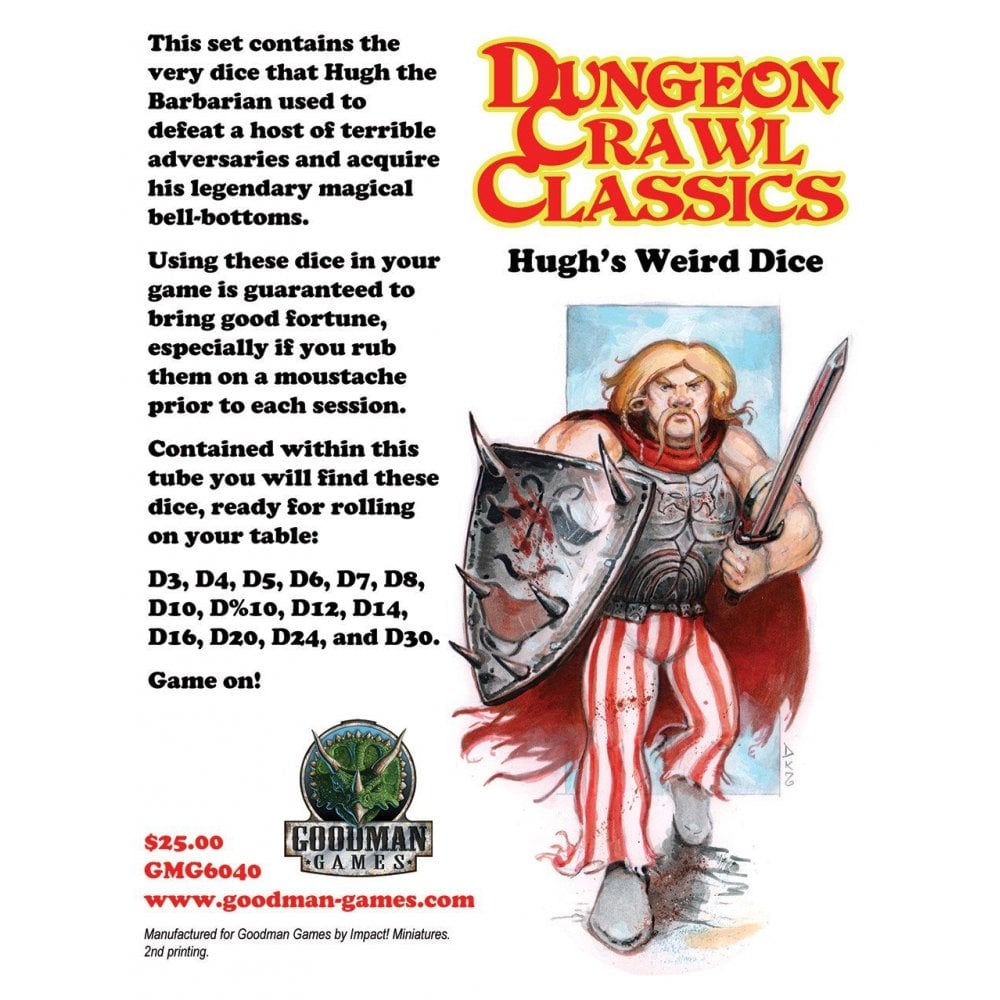 Dungeon Crawl Classics RPG: Hugh's Weird Dice - Beanie Games