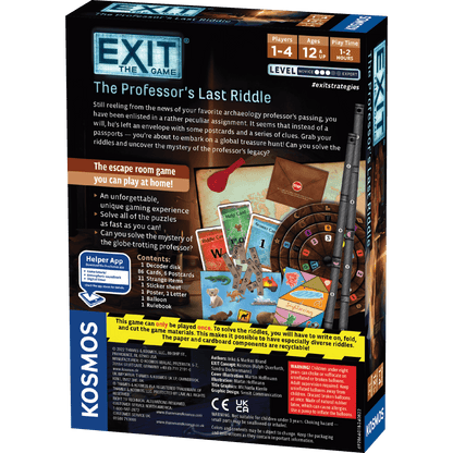 EXIT: The Professors Last Riddle - Beanie Games