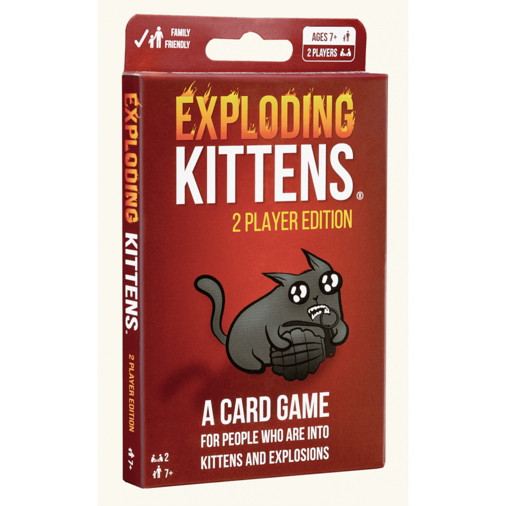 Exploding Kittens 2 Player Edition - Beanie Games