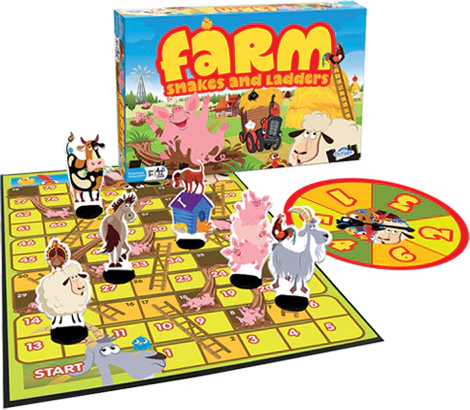 Farm Snakes & Ladders - Beanie Games