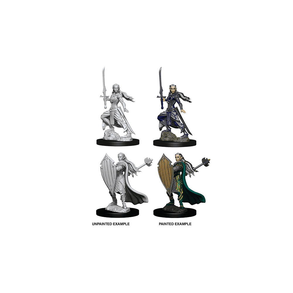 Female Elf Paladin: D&D Nolzur's Marvelous Unpainted Miniatures (W9) - Beanie Games