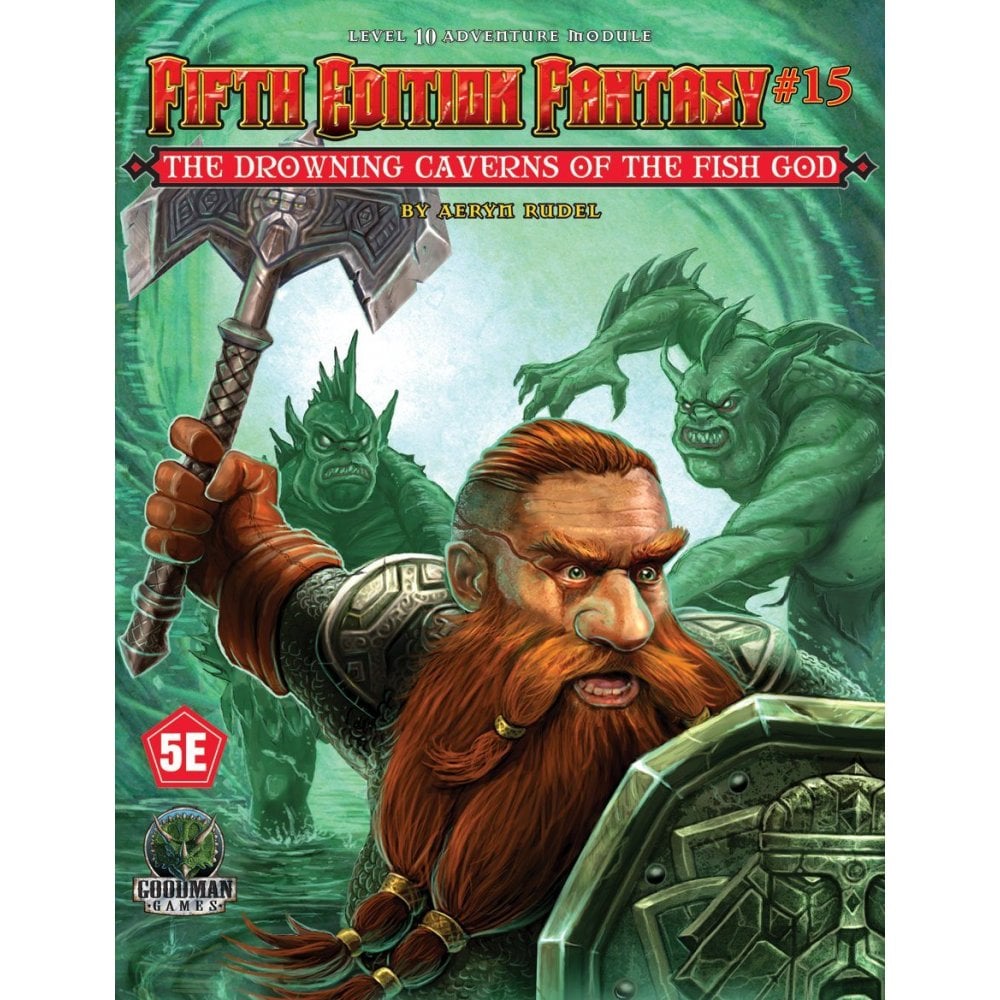 Fifth Edition Fantasy 15 The Drowning Caverns Of The Fish God - Beanie Games