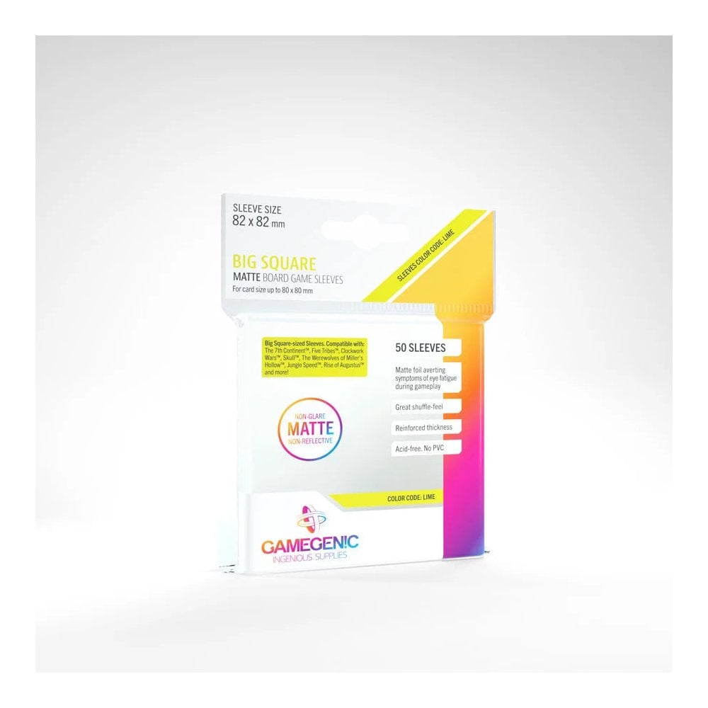 Gamegenic MATTE Big Square Sized Sleeves (50 ct.) - Beanie Games