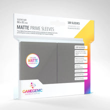 Gamegenic Matte Prime Sleeves Dark Gray (100 ct.) - Beanie Games