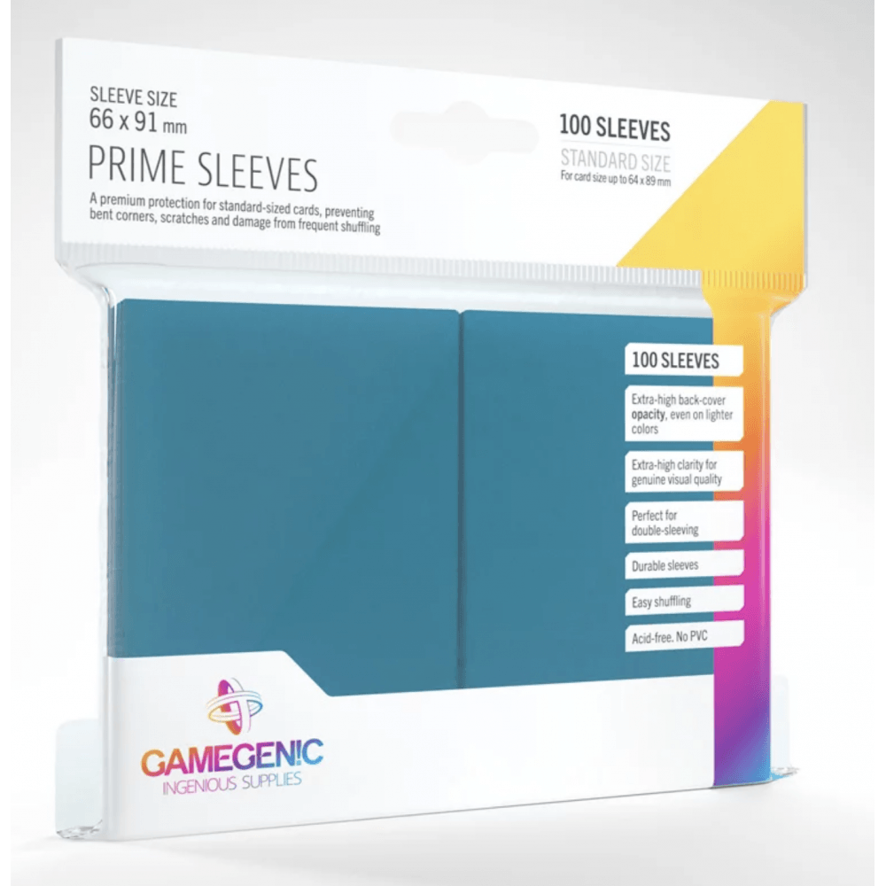 Gamegenic Prime Sleeves Blue (100 ct.) - Beanie Games
