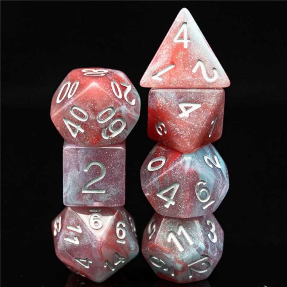 Geranium RPG Dice Set - Beanie Games