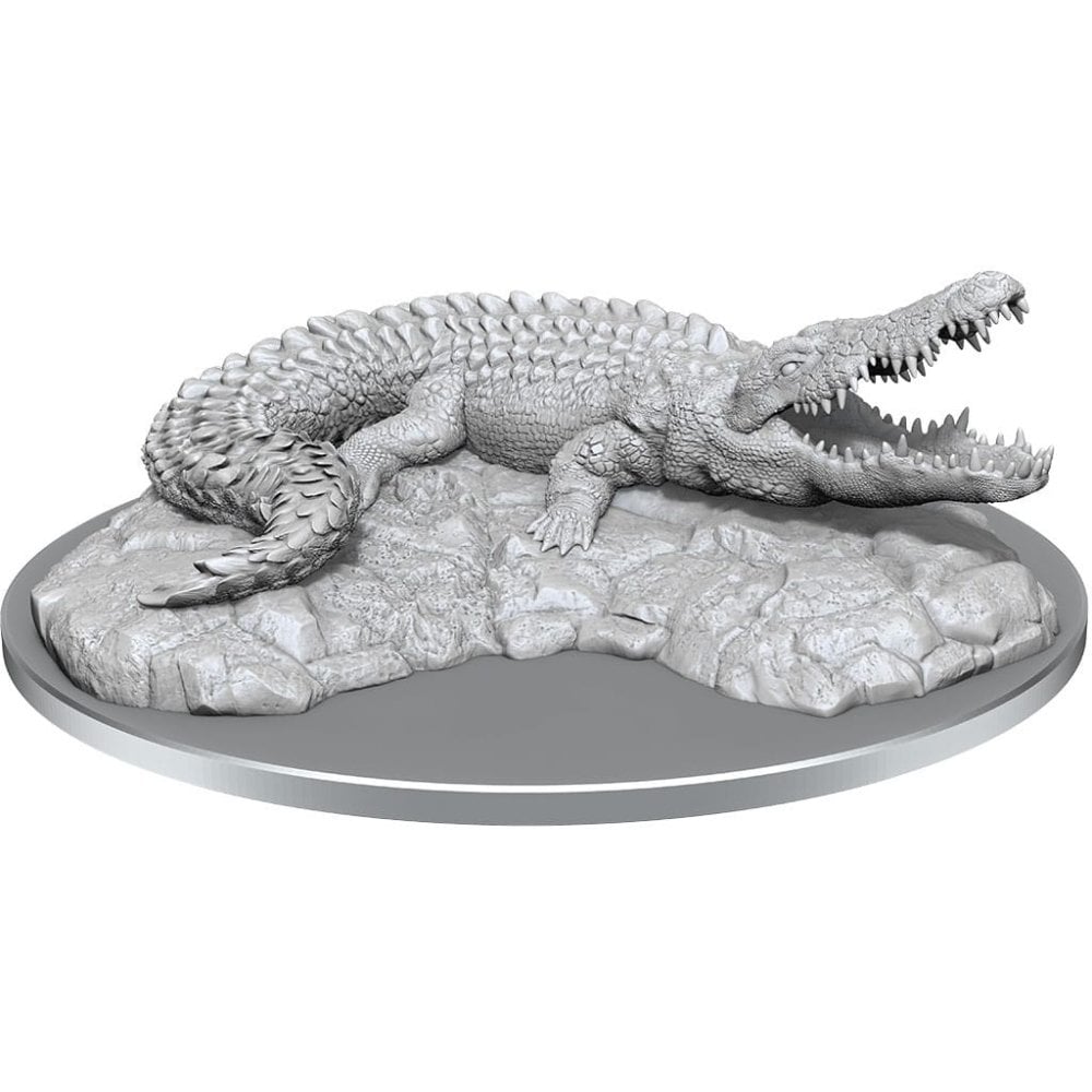 Giant Crocodile: WizKids Deep Cuts Unpainted Miniatures (W21) - Beanie Games
