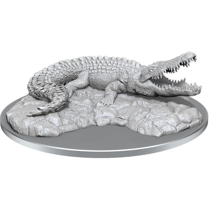 Giant Crocodile: WizKids Deep Cuts Unpainted Miniatures (W21) - Beanie Games