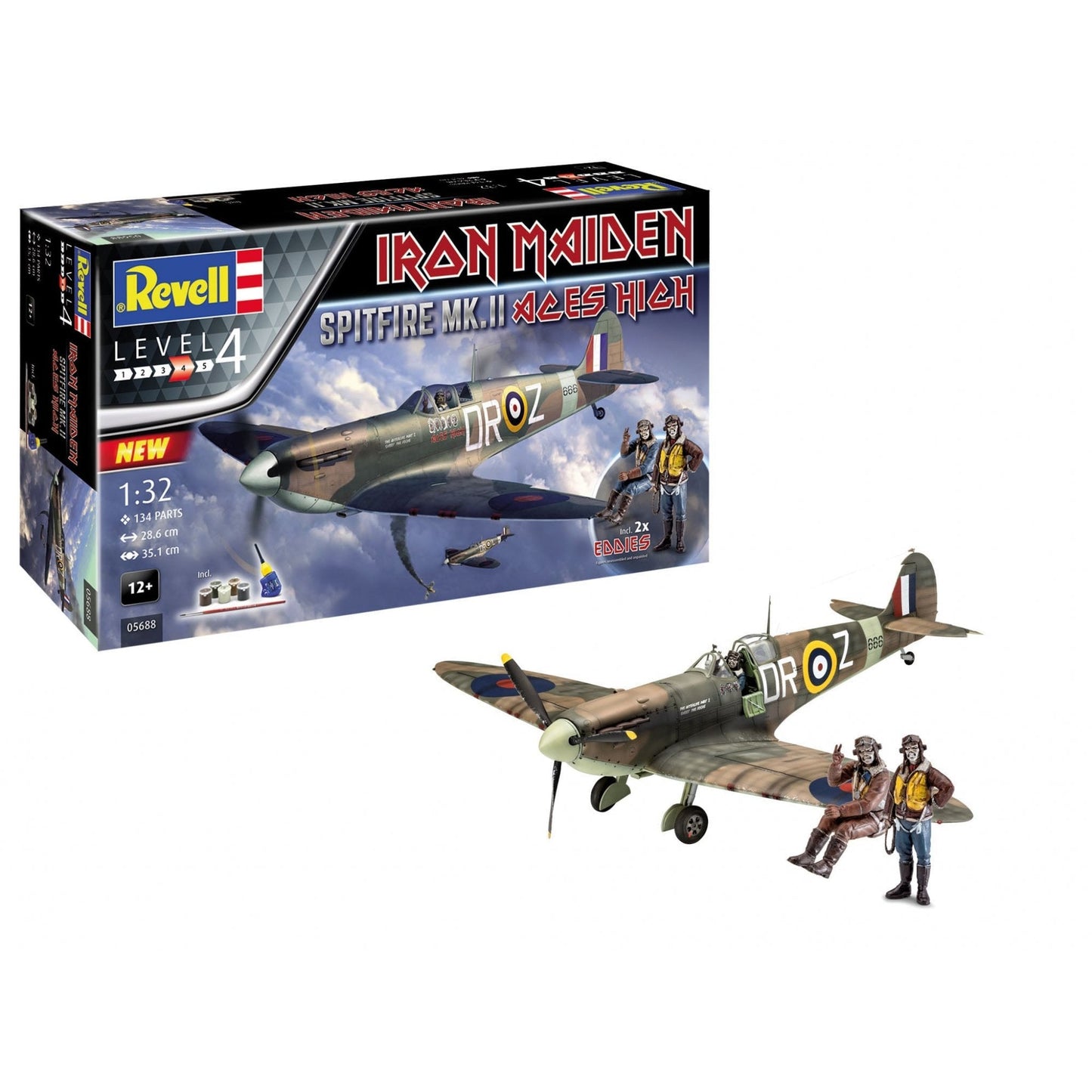Gift Set Spitfire Mk.II "Aces High" Iron Maiden (1:32) - Beanie Games