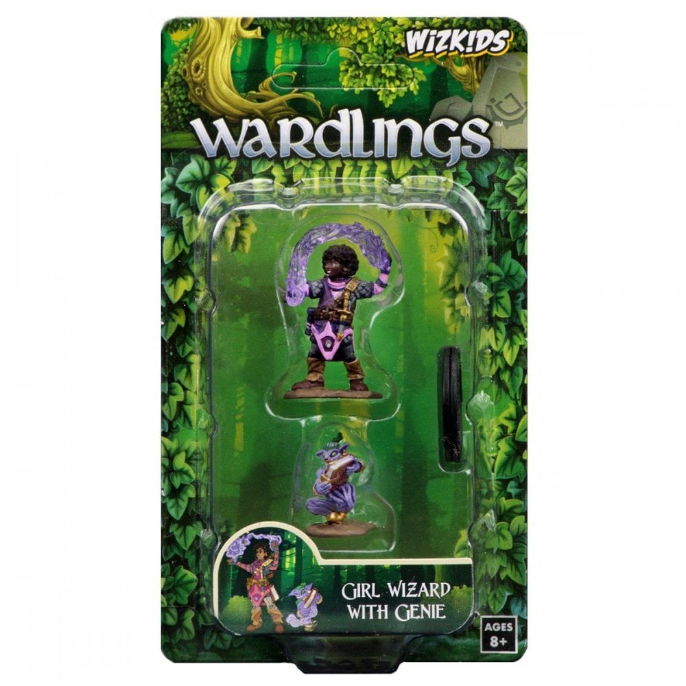 Girl Wizard & Genie: WizKids Wardlings Miniatures - Beanie Games