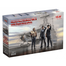 Gloster Sea Gladiator Mk.II with 3 Royal Navy Pilot Figures - Beanie Games