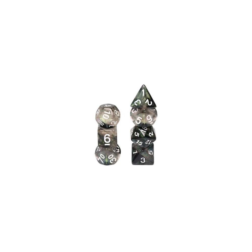 Glow in the Dark Storm Chaser RPG Dice Set - Beanie Games