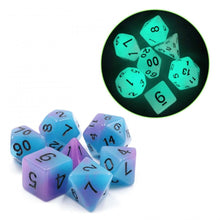 Glow in the Dark Supernova RPG Dice Set - Beanie Games