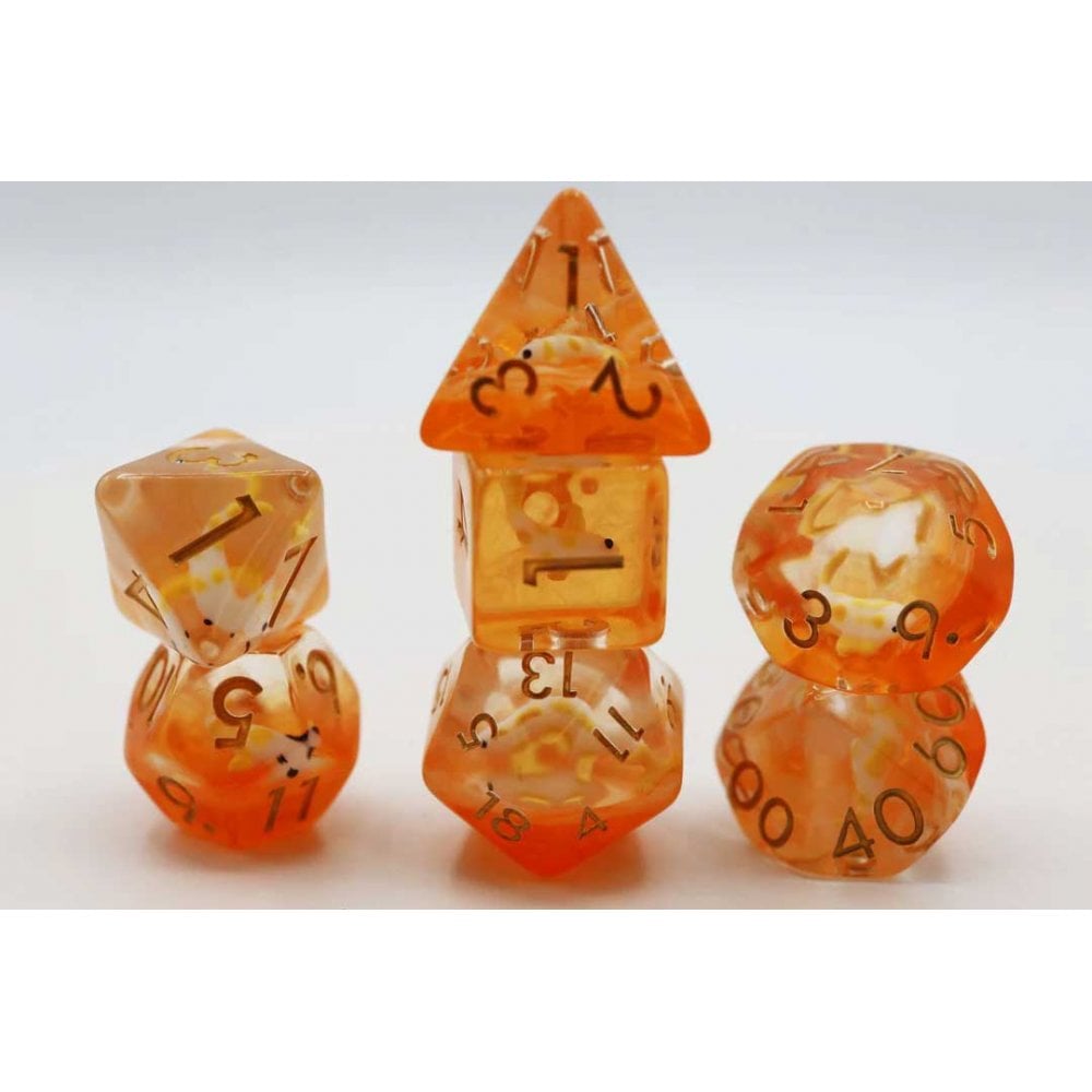 Golden Koi Fish RPG Dice Set - Beanie Games