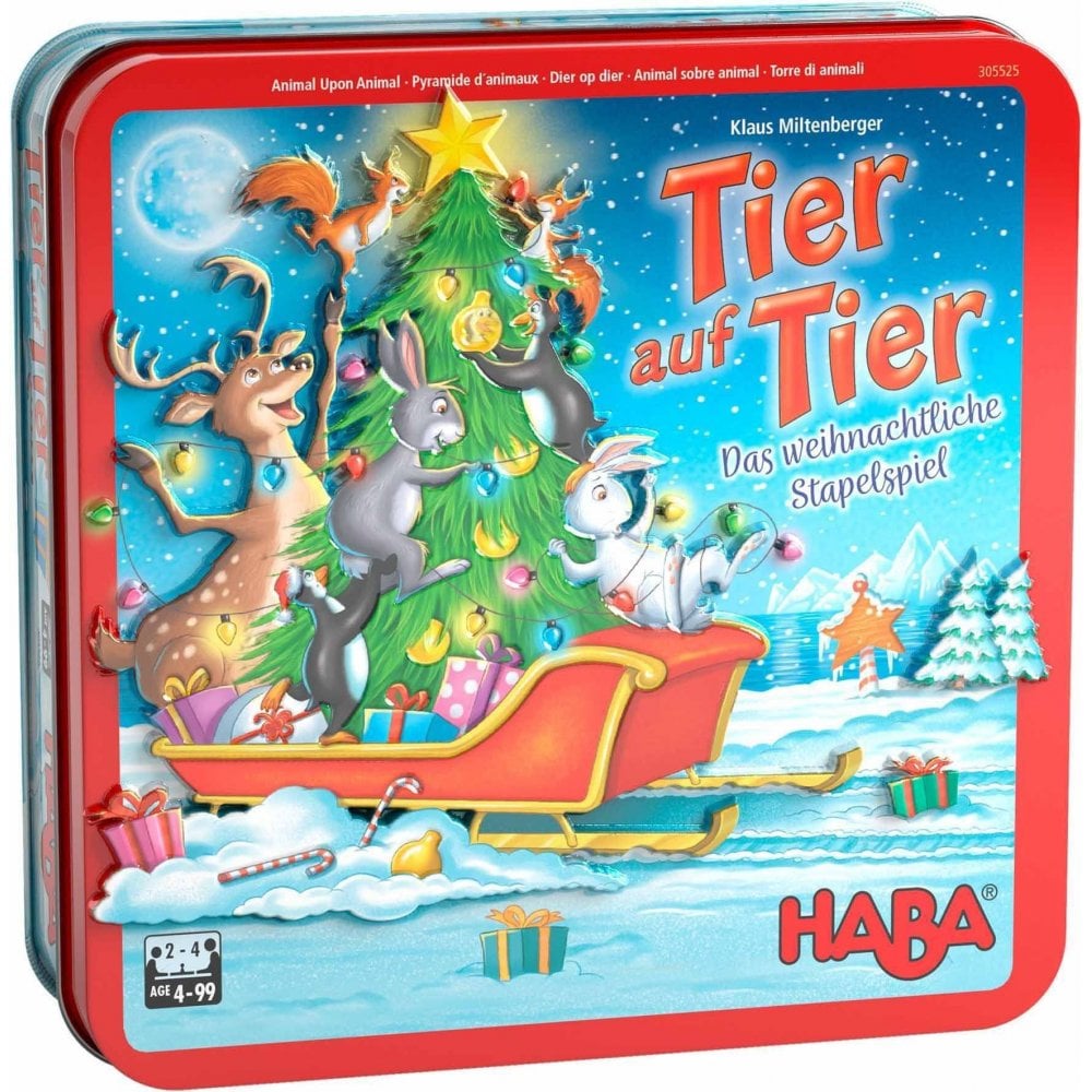 HABA Animal Upon Animal Christmas - Beanie Games