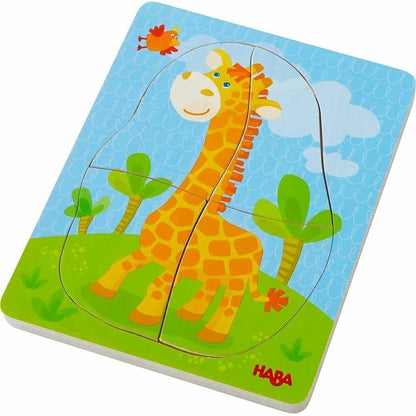 HABA Wild Animals Wooden Puzzle - Beanie Games