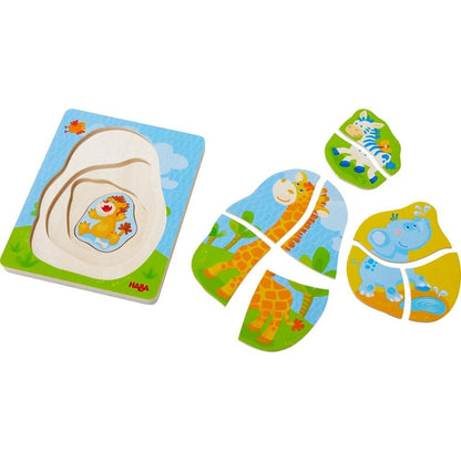 HABA Wild Animals Wooden Puzzle - Beanie Games