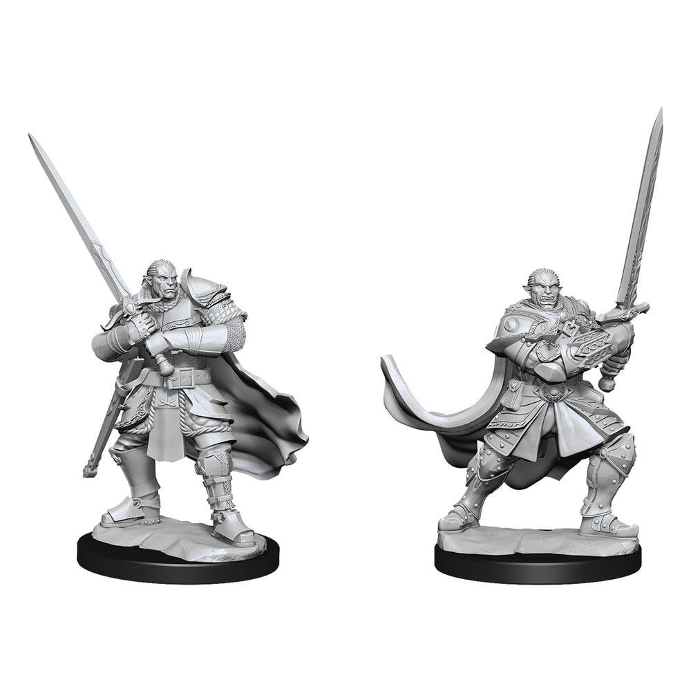 Half - Orc Paladin Male: D&D Nolzur's Marvelous Unpainted Miniatures (W15) - Beanie Games
