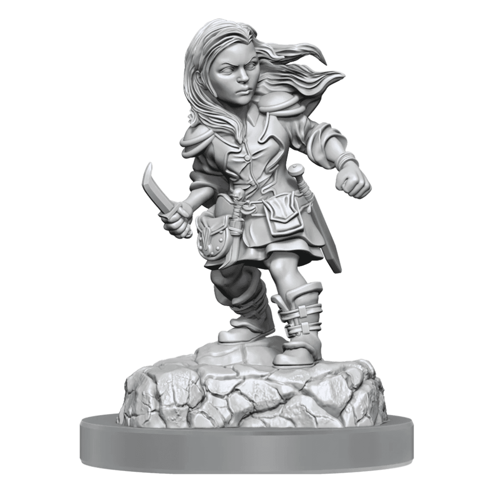 Halfling Rogue Female: D&D Nolzur's Marvellous Unpainted Miniatures - Beanie Games