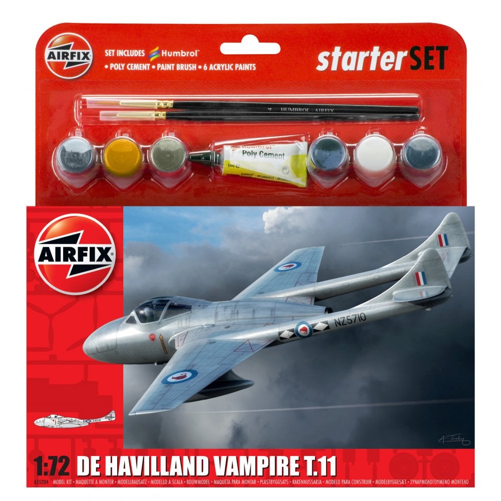 Hanging Gift Set - de Havilland Vampire T.11 - Beanie Games