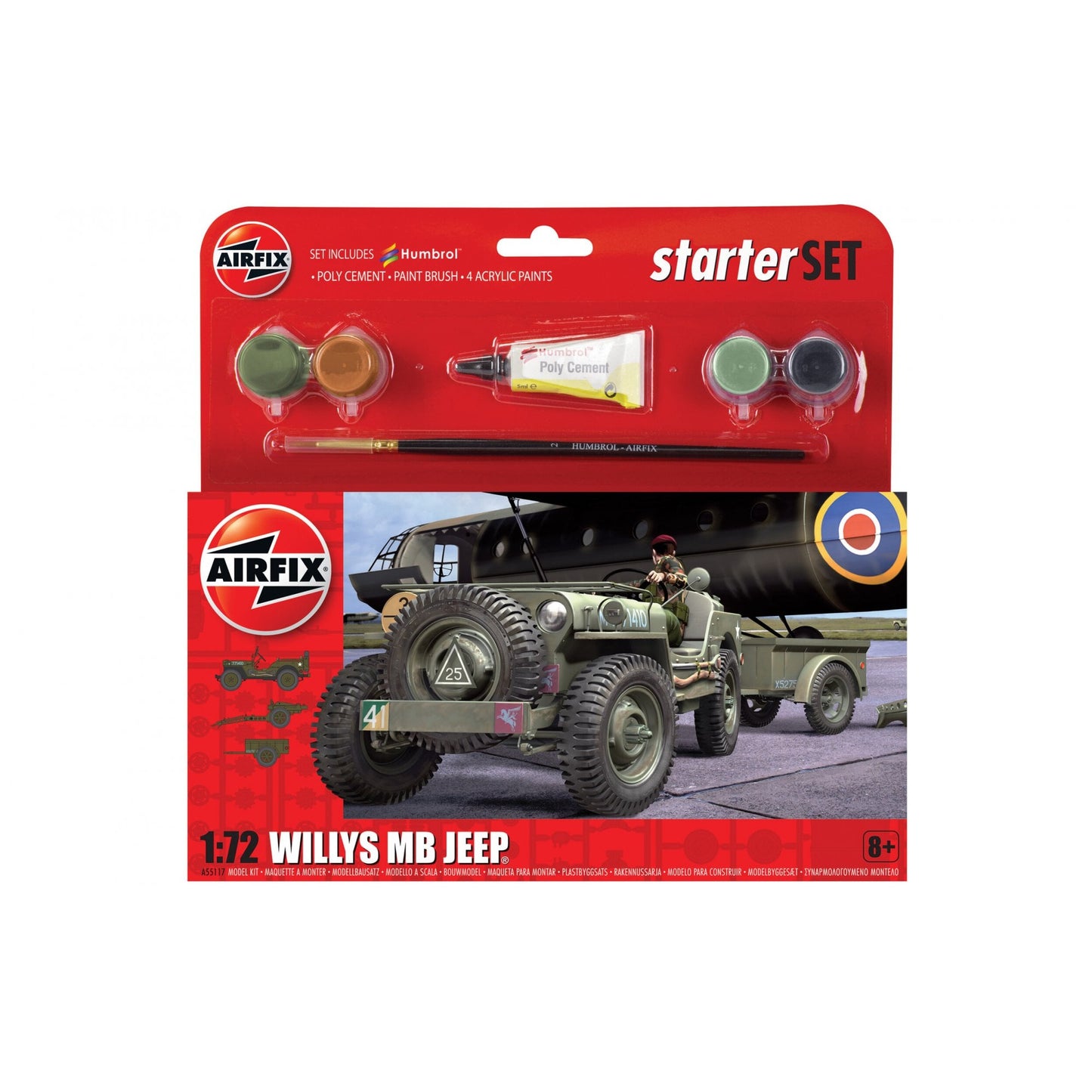 Hanging Gift Set - Willys MB Jeep - Beanie Games