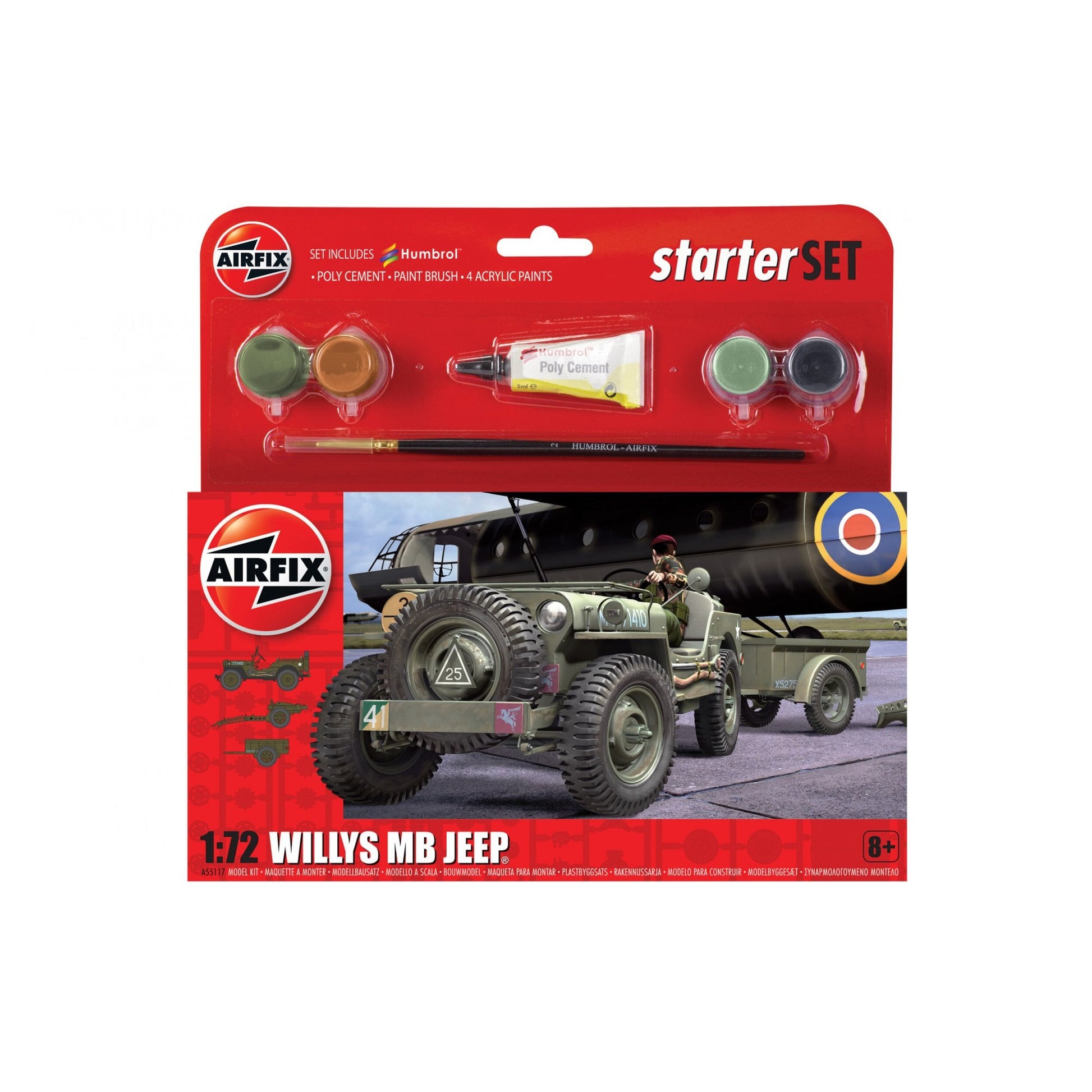 Hanging Gift Set - Willys MB Jeep - Beanie Games