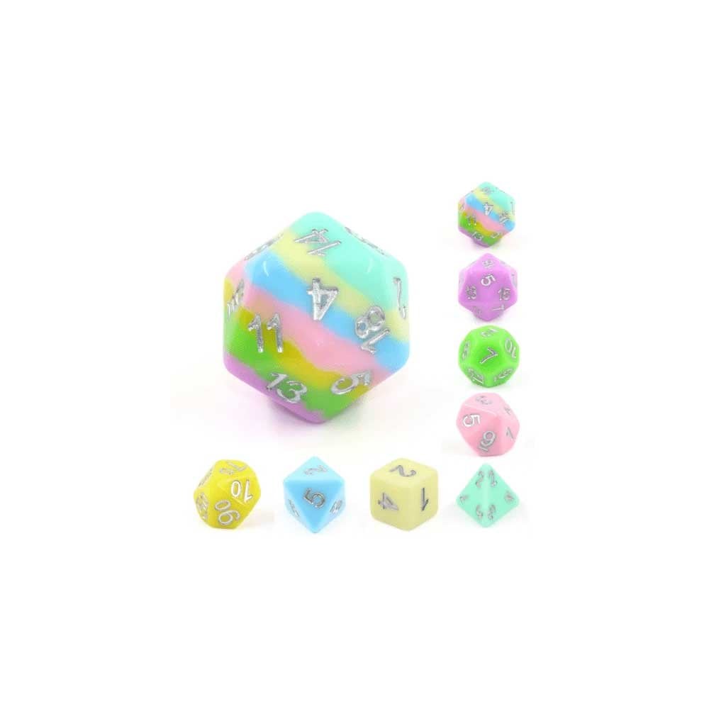 Harmony 8 Piece RPG Dice Set - Beanie Games