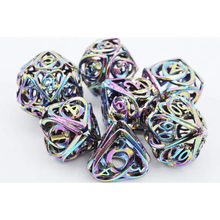 Hollow Hearts: Burnt Opal - Metal RPG Dice Set - Beanie Games