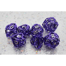Hollow Hearts: Purple - Metal RPG Dice Set - Beanie Games