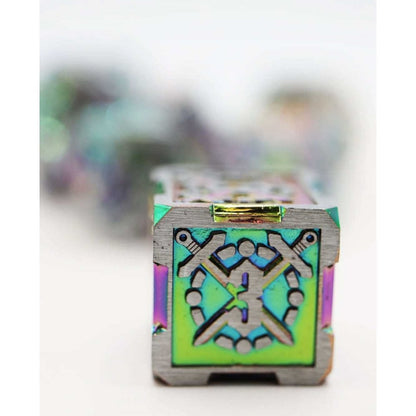 Holographic Sword RPG Metal Dice Set - Beanie Games