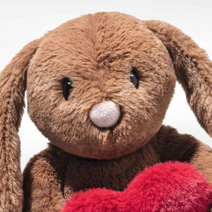 Hoppie Rabbit - Love (brown) - Beanie Games