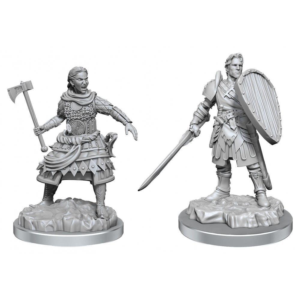 Human Fighters: D&D Nolzur's Marvelous Unpainted Miniatures (W21) - Beanie Games