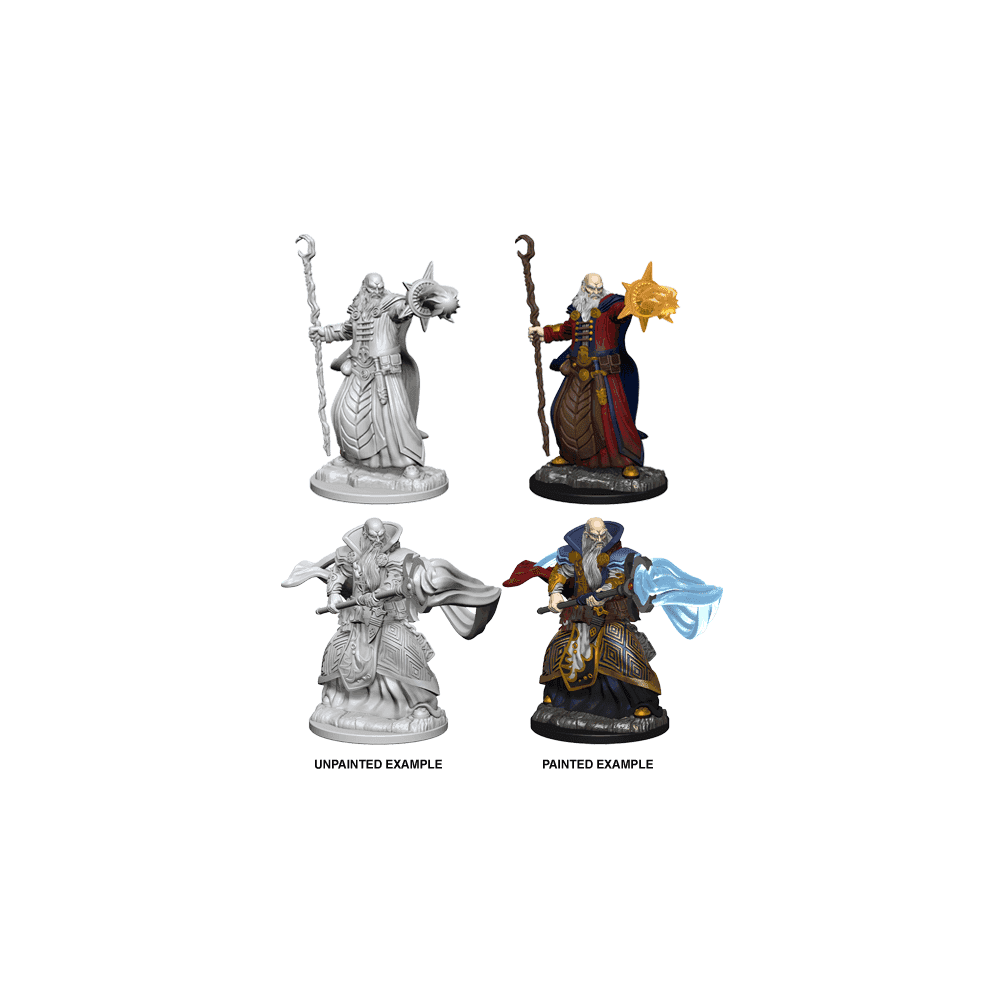 Human Male Wizard: D&D Nolzur's Marvelous Unpainted Miniatures (W1) - Beanie Games