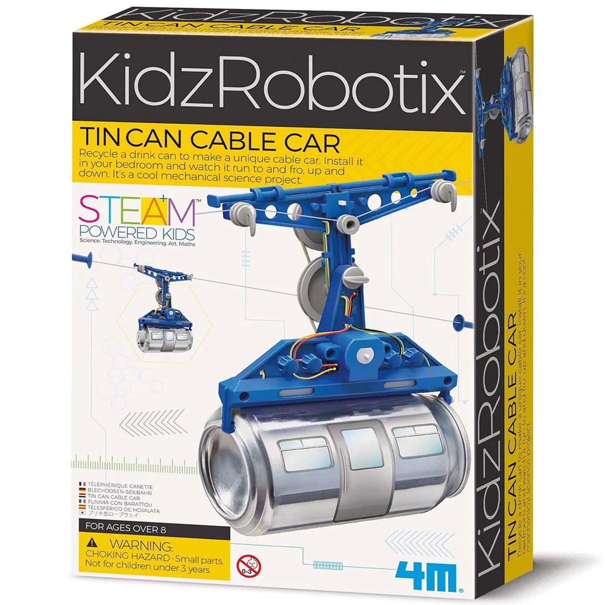 KidzRobotix - Tin Can Cable Car - Beanie Games