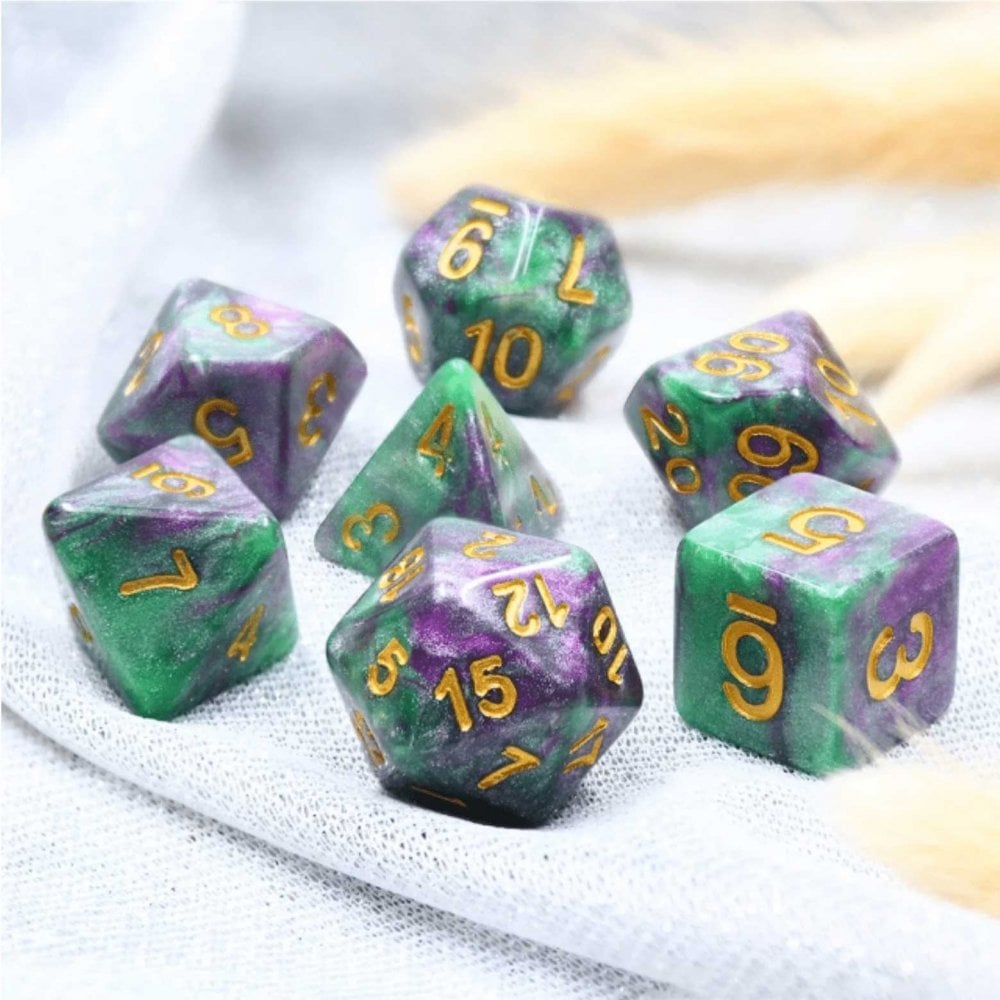 King cake RPG Dice Set - Beanie Games
