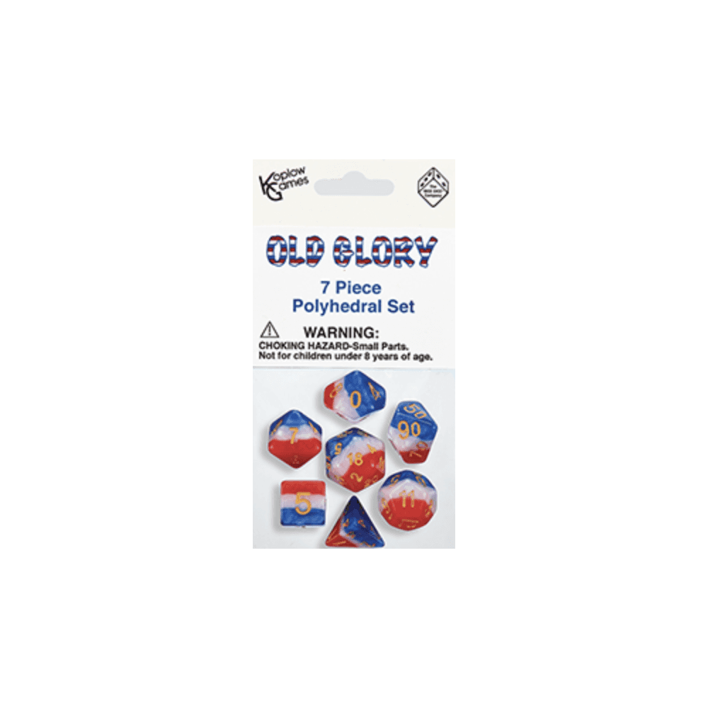 Koplow Old Glory Dice Set - Beanie Games