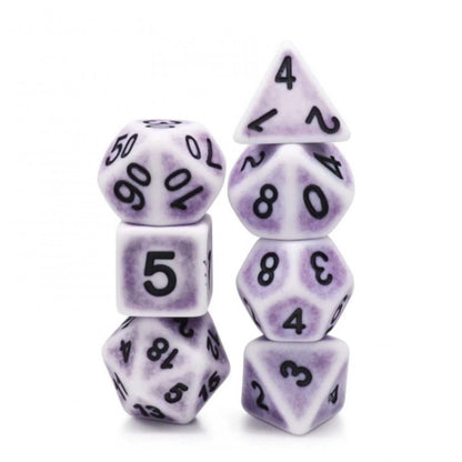 Lavender Ancient RPG Dice Set - Beanie Games