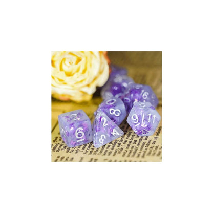 Lavender Butterfly RPG Dice Set - Beanie Games