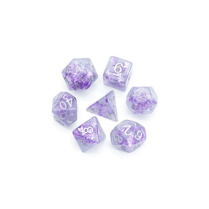 Lavender Butterfly RPG Dice Set - Beanie Games