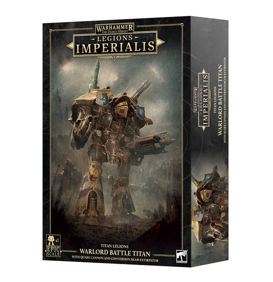 Legions Imperialis: Warlord Titan with Quake Cannon and Conversion Beam Extirpator - Beanie Games