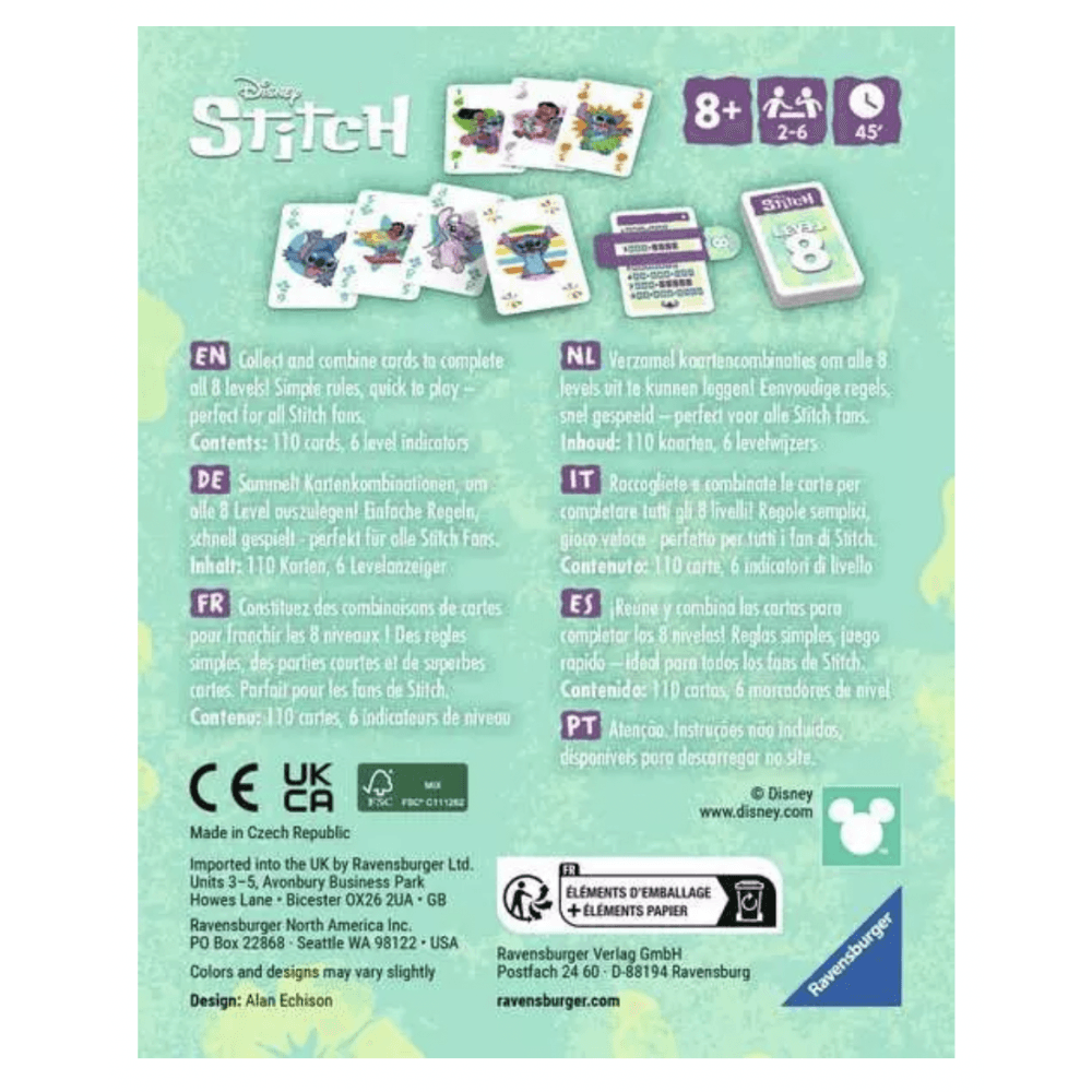 Level 8 Stitch Card Game - Beanie Games