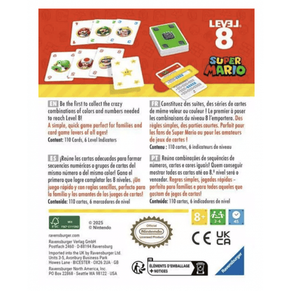 Level 8 Super Mario Card Game - Beanie Games