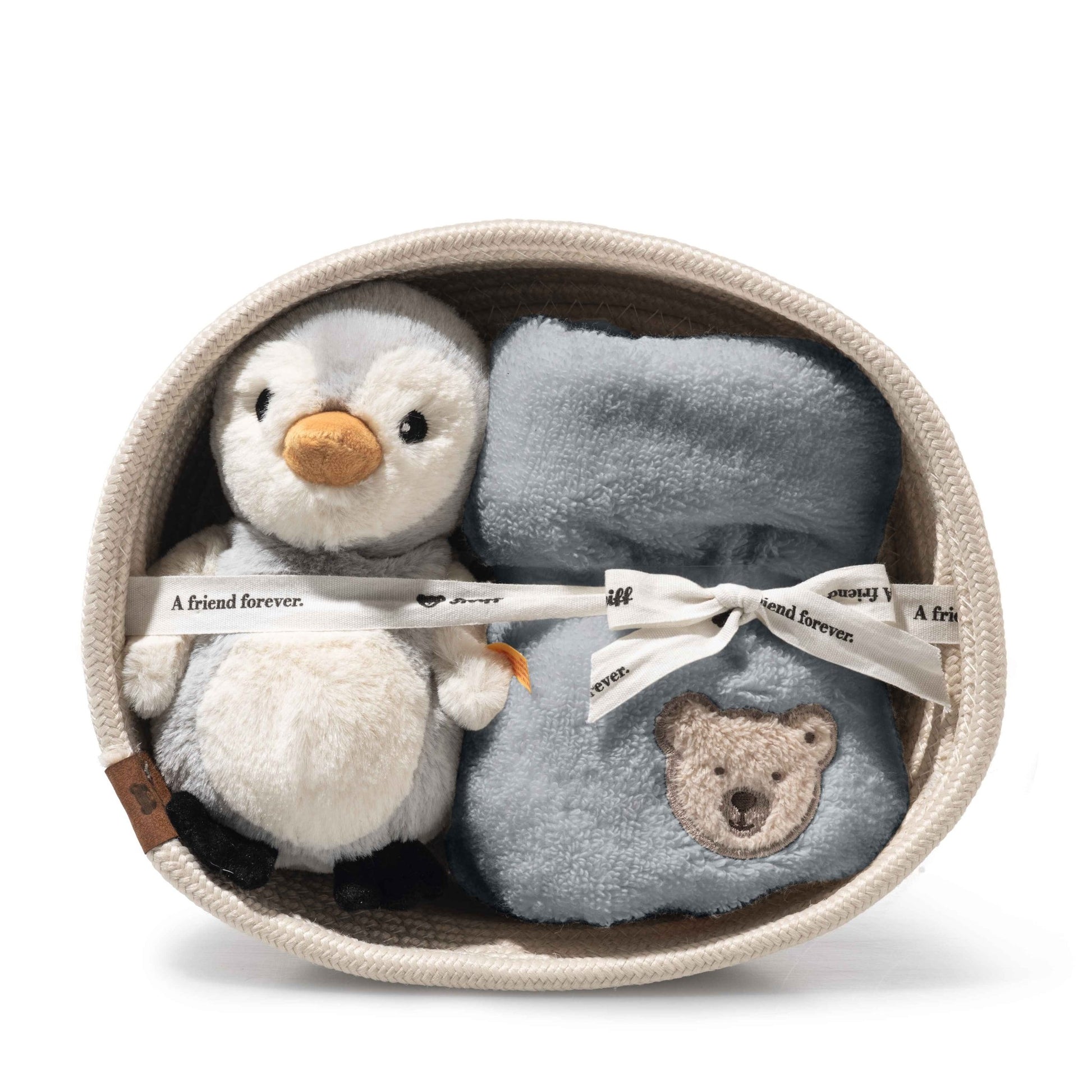 Lio Penguin With Rattle and Bib Gift Set - Beanie Games