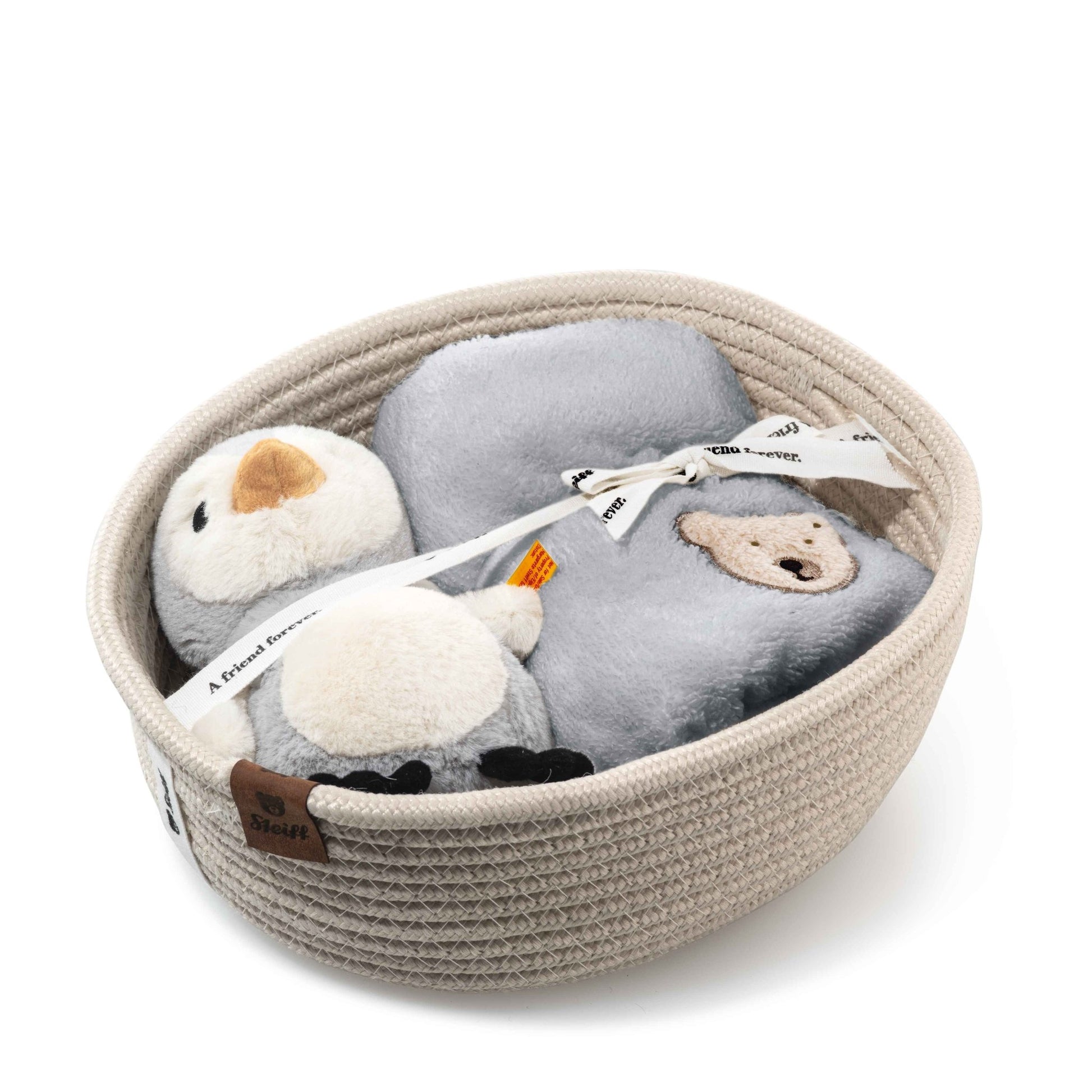 Lio Penguin With Rattle and Bib Gift Set - Beanie Games
